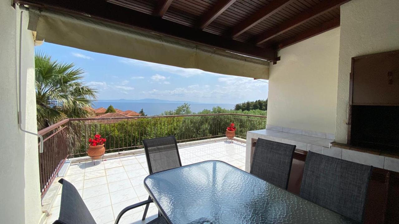 Ferienwohnung Amazing Sea View Loft, Áfitos Exterior foto