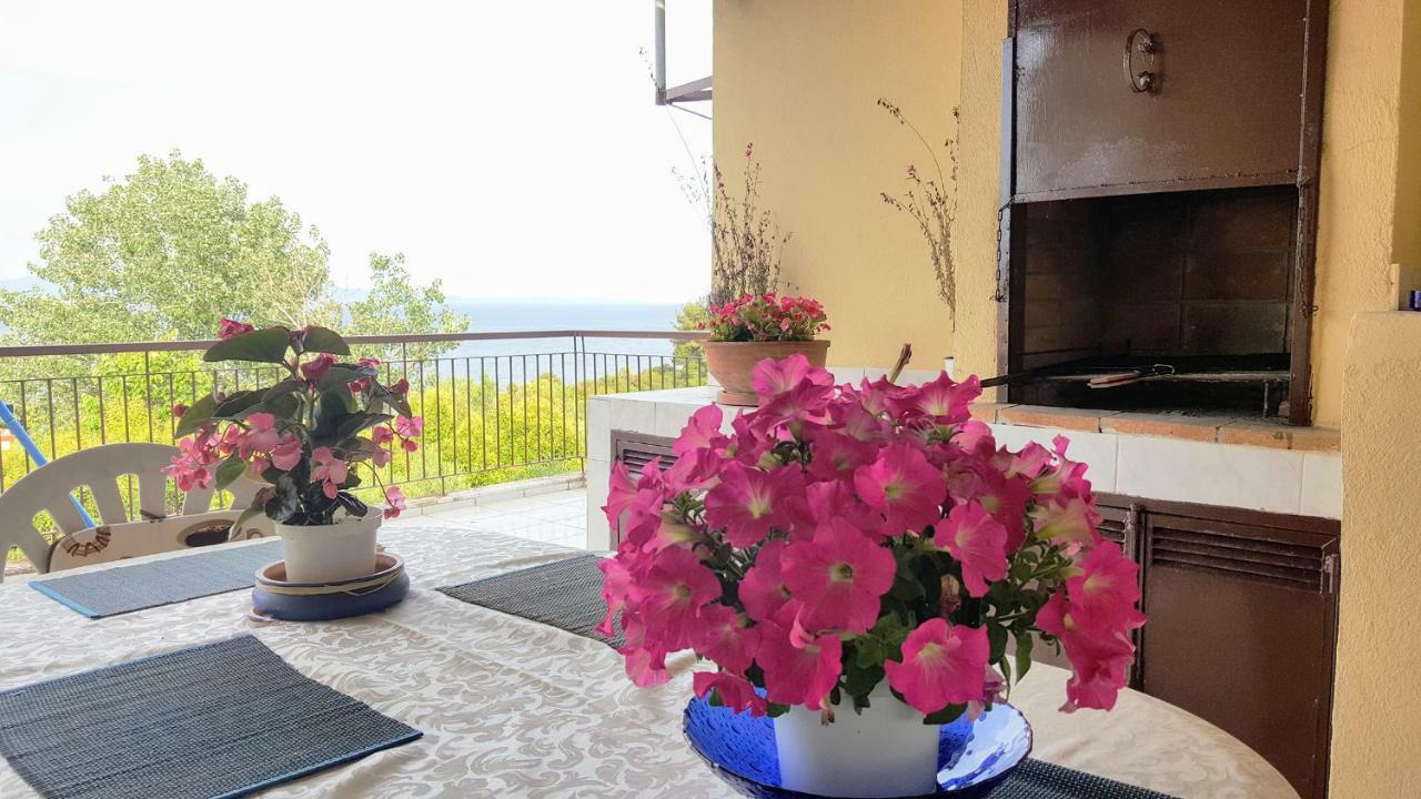 Ferienwohnung Amazing Sea View Loft, Áfitos Exterior foto